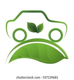 eco friendly car icon image vector illustration design 