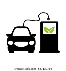 eco friendly car icon image vector illustration design 