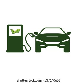 eco friendly car icon image vector illustration design 