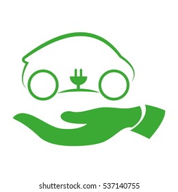 eco friendly car icon image vector illustration design 