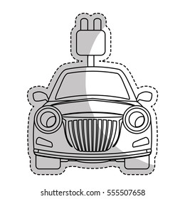 eco friendly car icon image vector illustration design 