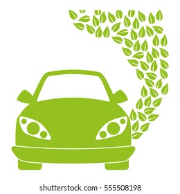 eco friendly car icon image vector illustration design 