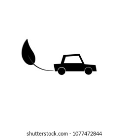 Eco Friendly car, car with leaf