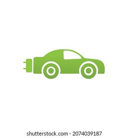eco friendly car symbol and logo vector