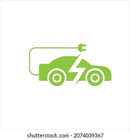 eco friendly car symbol and logo vector