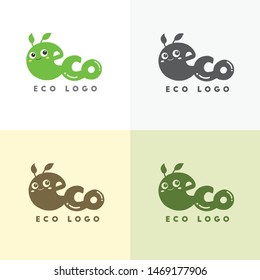 eco friendly character logo design