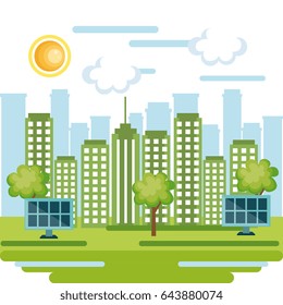 Eco Friendly City Design Stock Vector (Royalty Free) 643880074 ...