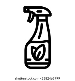 eco friendly cleaning green living line icon vector. eco friendly cleaning green living sign. isolated contour symbol black illustration