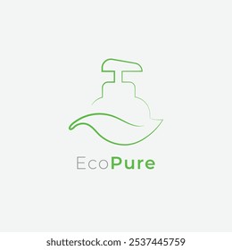 Eco friendly cleaning product logo company branding