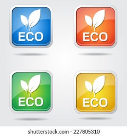 Eco Friendly Colorful Vector Icon Design