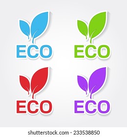 Eco Friendly Colorful Vector Icon Design