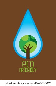 Eco friendly concept design. vector illustration.