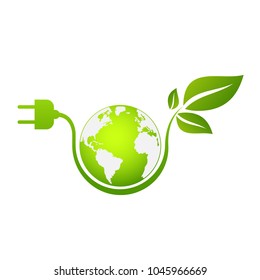 Eco friendly concept, Green city save the world