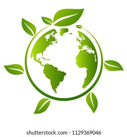 Eco friendly concept, Green city save the world,