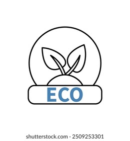 eco friendly concept line icon. Simple element illustration. eco friendly concept outline symbol design.