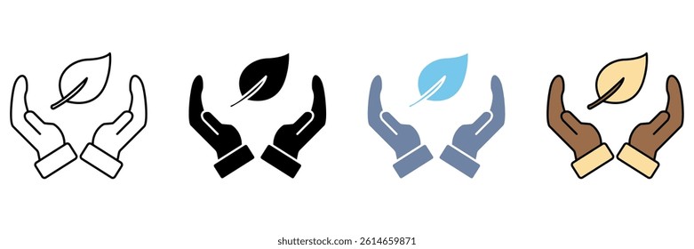 eco friendly concept line icon. Simple element illustration.