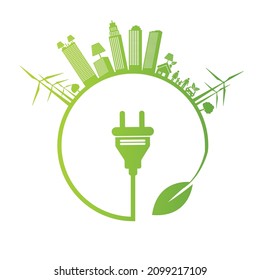 Eco Friendly concept, vector illustration