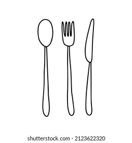 cubertería ecológica. Cuchillo, tenedor, cuchara de bambú, cubiertos de cocina ecológica.
