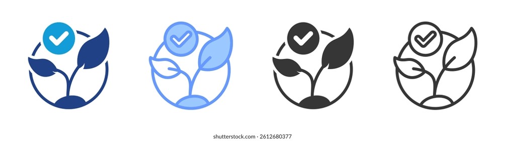 Eco friendly design icon set multiple style collection