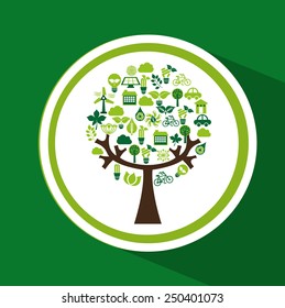 eco friendly  design, vector illustration eps10 graphic 