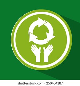 eco friendly  design, vector illustration eps10 graphic 