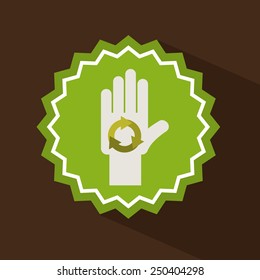 eco friendly  design, vector illustration eps10 graphic 