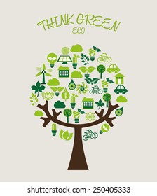 eco friendly  design, vector illustration eps10 graphic 