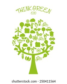 diseño ecológico, ilustración vectorial eps10 gráfico 
