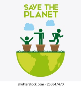 eco friendly design, vector illustration eps10 graphic 