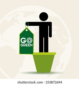 eco friendly design, vector illustration eps10 graphic 