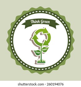 eco friendly design, vector illustration eps10 graphic 