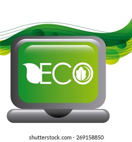 Eco friendly design, vector illustration eps10 graphic 