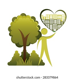 eco friendly design, vector illustration eps10 graphic 