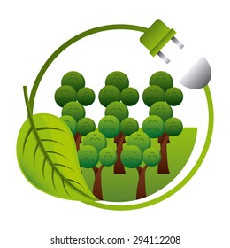 eco friendly design, vector illustration eps10 graphic 