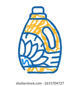 eco friendly detergent doodle icon sketch vector. eco friendly detergent sign. isolated symbol illustration