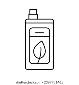 eco friendly detergent line icon vector. eco friendly detergent sign. isolated contour symbol black illustration