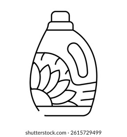 eco friendly detergent line icon vector. eco friendly detergent sign. isolated contour symbol black illustration