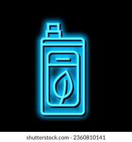 eco friendly detergent neon light sign vector. eco friendly detergent illustration