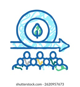 eco friendly doodle icon sketch vector. eco friendly sign. isolated symbol illustration