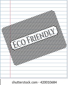 Eco Friendly dibujado a lápiz