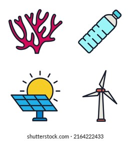Eco friendly. ecology set icon symbol template for graphic and web design collection logo vector illustration