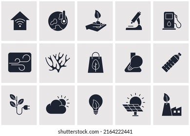 Eco friendly. ecology set icon symbol template for graphic and web design collection logo vector illustration