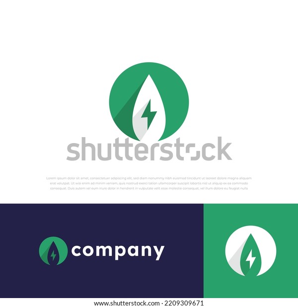 eco friendly electric logo in modern illustration
icon vector