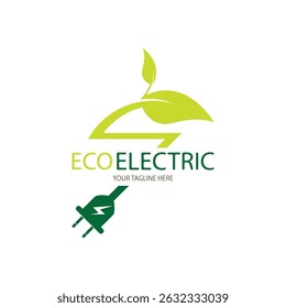 eco friendly electrical socket logo design