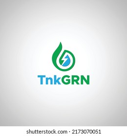 Vector con logotipo de energía ecológica