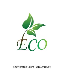 Eco friendly, environment friendly, green concept, suitable as a logo, icon, label, banner or sticker 