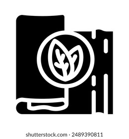 eco friendly fabric sustainable fashion glyph icon vector. eco friendly fabric sustainable fashion sign. isolated symbol illustration