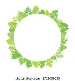 Öko-freundliches Rahmenrund-Formular. Design für die universelle Verwendung von Ökokonzepten