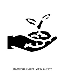 eco friendly glyph icon vector. eco friendly sign. isolated symbol illustration