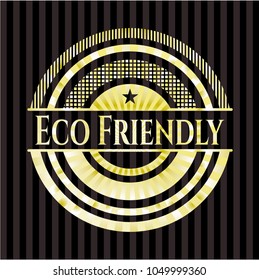 Eco Friendly golden badge